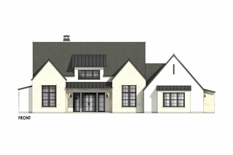 Architectural House Design - Exterior - Front Elevation 6 for European House Plan #1096-64 - 4 bed, 3.5 bath