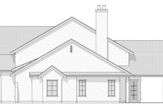 Exterior - Front Elevation 5 for European House Plan #1114-1 - 4 bed, 2.5 bath