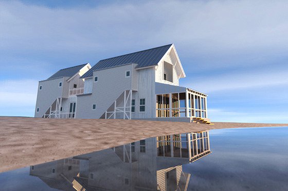 Modern style, Beach design, by Ross Anderson, elevation photo