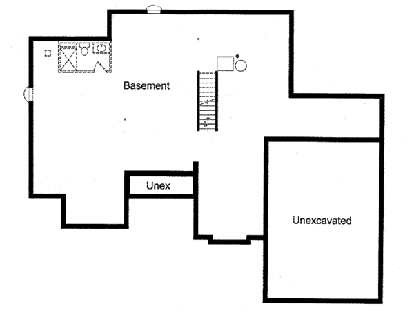 House Blueprint - Country Floor Plan - Lower Floor Plan #46-791