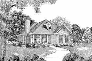 Country Exterior - Front Elevation Plan #17-2645