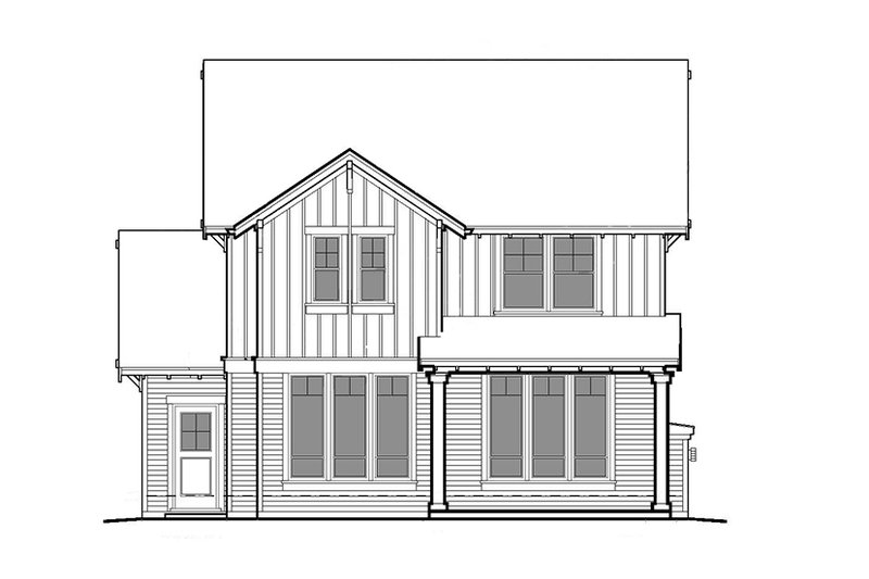 House Plan Design - Exterior - Rear Elevation 2 for Craftsman House Plan #48-906 - 3 bed, 2.5 bath