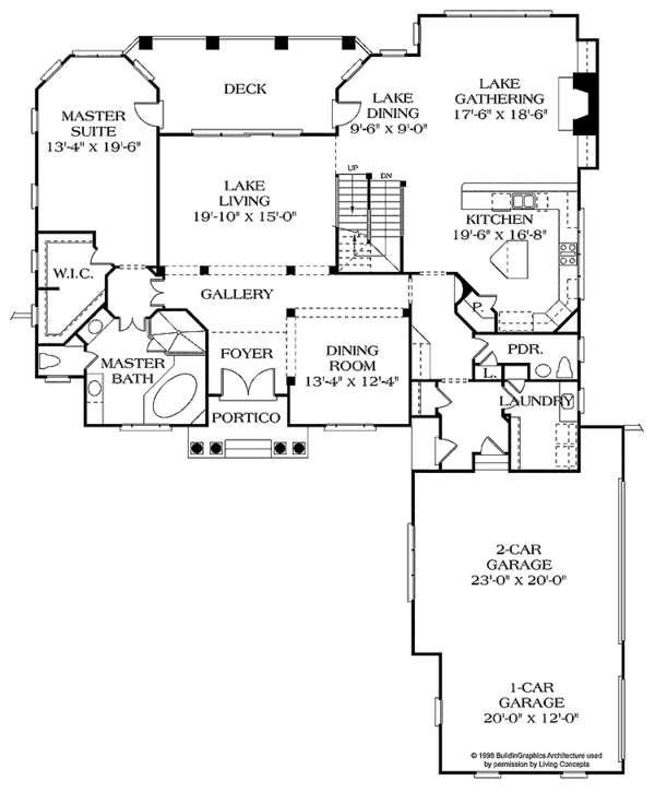 Home Plan - Mediterranean Floor Plan - Main Floor Plan #453-353