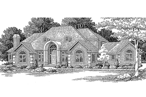 Architectural House Design - Traditional Exterior - Front Elevation Plan #334-128