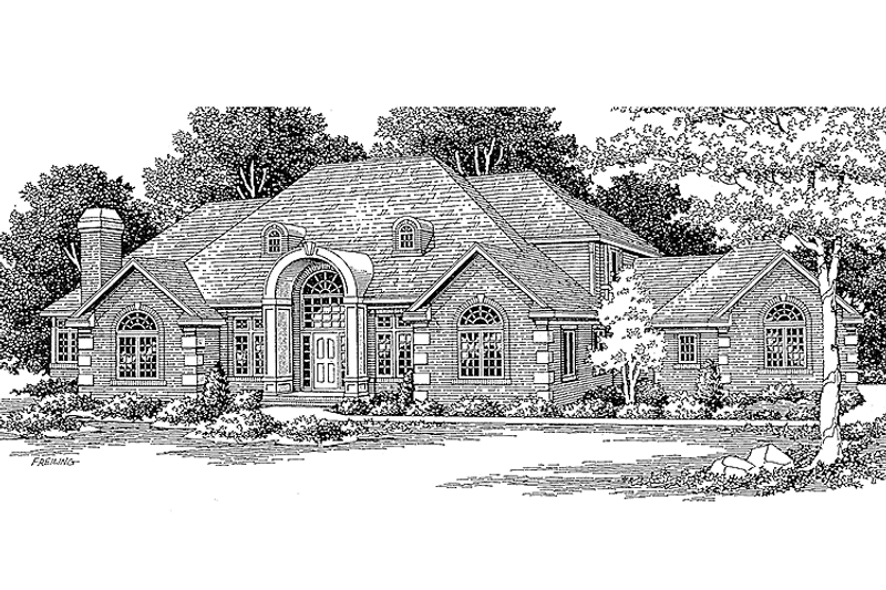 Dream House Plan - Traditional Exterior - Front Elevation Plan #334-128