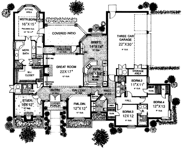 Home Plan - Country Floor Plan - Main Floor Plan #310-1131