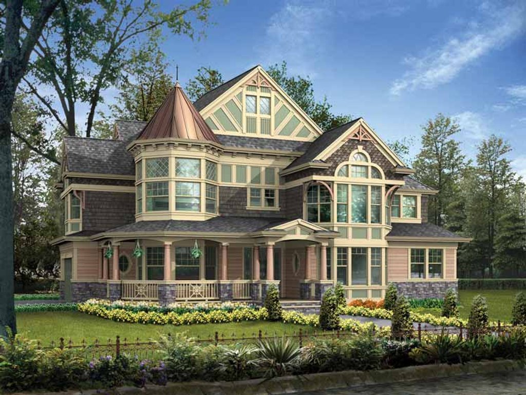  Victorian  Style House  Plan  4 Beds 3 5 Baths 3965 Sq Ft 