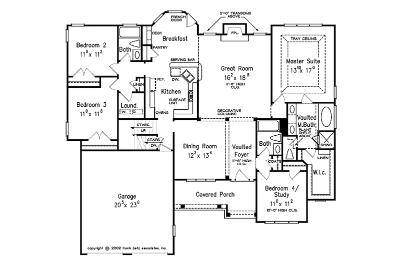 Dream House Plan - Floor Plan - Main Floor for Country House Plan #927-871 - 4 bed, 3 bath