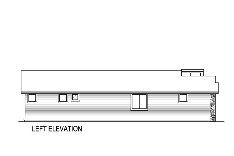 House Blueprint - Exterior - Other Elevation for Contemporary House Plan #569-69 - 3 bed, 2 bath