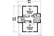 Country Style House Plan - 2 Beds 1 Baths 1673 Sq/Ft Plan #25-4479 