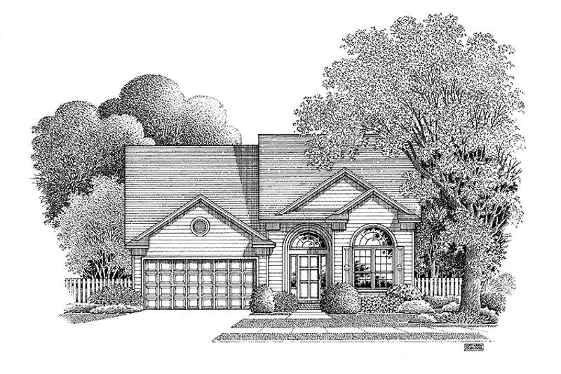 Home Plan - Country Exterior - Front Elevation Plan #999-59