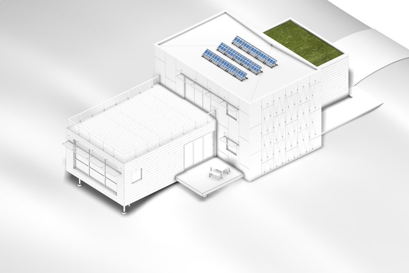 Architectural House Design - Exterior - Other Elevation for Modern House Plan #497-28 - 2 bed, 2 bath
