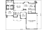 Traditional Style House Plan - 4 Beds 3.5 Baths 2772 Sq/Ft Plan #70-846 