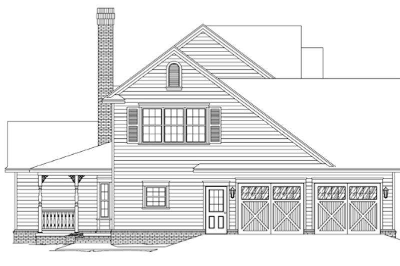 Architectural House Design - Exterior - Other Elevation 1 for Country House Plan #11-268 - 3 bed, 2.5 bath