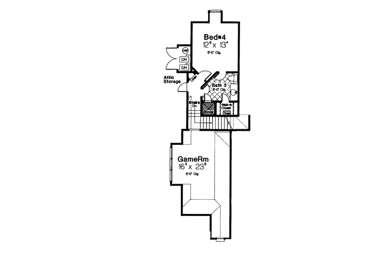 Dream House Plan - Floor Plan - Upper Floor for Country House Plan #310-1243 - 4 bed, 3.5 bath