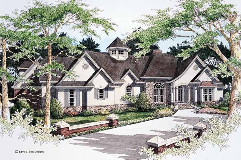 House Blueprint - Country Exterior - Front Elevation Plan #952-78