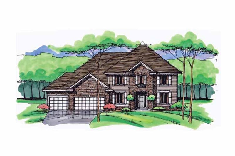 Home Plan - Traditional Exterior - Front Elevation Plan #51-1027