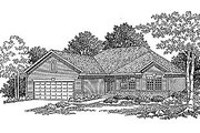 Traditional Style House Plan - 3 Beds 2.5 Baths 1561 Sq/Ft Plan #70-151 