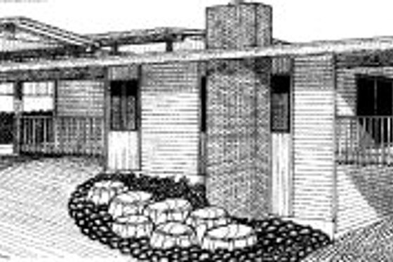 Exterior - Front Elevation House Plan #303-263 - 2 bed, 1 bath