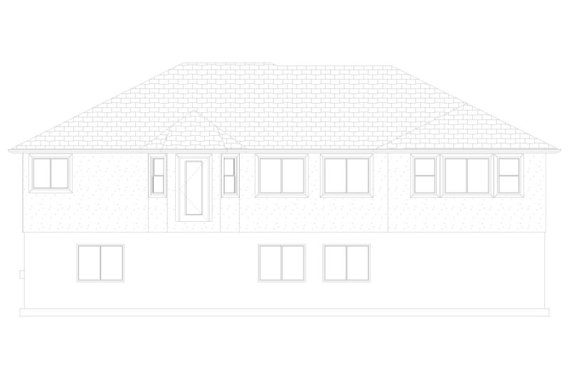 Architectural House Design - Exterior - Rear Elevation for Traditional House Plan #1060-429 - 3 bed, 2 bath