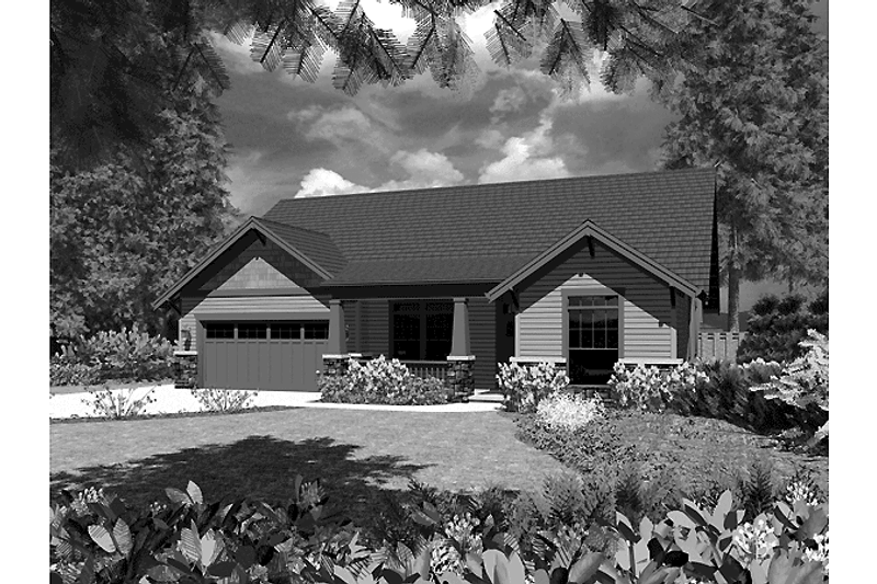 Dream House Plan - Craftsman Exterior - Front Elevation Plan #48-824