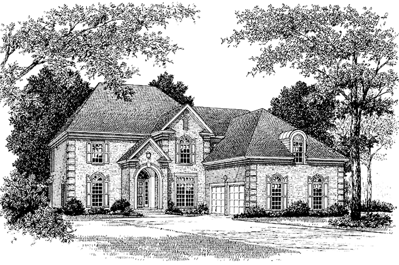 House Plan Design - Traditional Exterior - Front Elevation Plan #453-359
