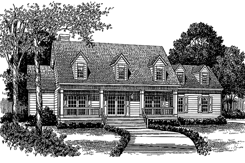 Dream House Plan - Country Exterior - Front Elevation Plan #453-132