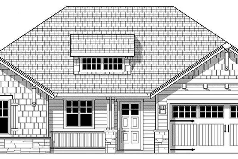 Dream House Plan - Exterior - Front Elevation 5 for Craftsman House Plan #943-48 - 3 bed, 2 bath