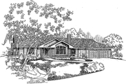 Ranch Style House Plan - 3 Beds 3 Baths 2473 Sq/Ft Plan #60-1000 