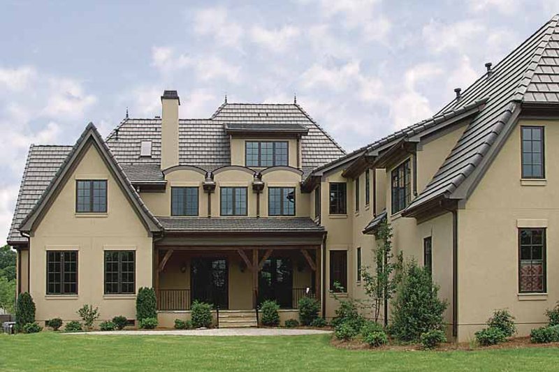 Home Plan - Exterior - Rear Elevation for European House Plan #453-214 - 5 bed, 5 bath