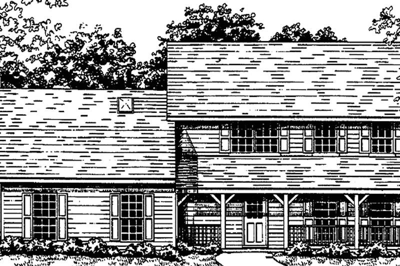 Dream House Plan - Colonial Exterior - Front Elevation Plan #30-284