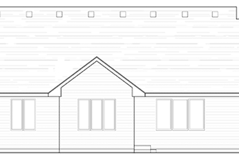 House Blueprint - Exterior - Rear Elevation for European House Plan #51-997 - 5 bed, 3 bath