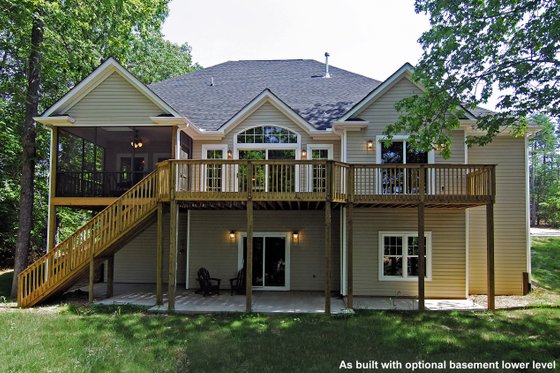 Exterior - Rear Elevation for Craftsman House Plan #20-1056 - 4 bed, 3.5 bath