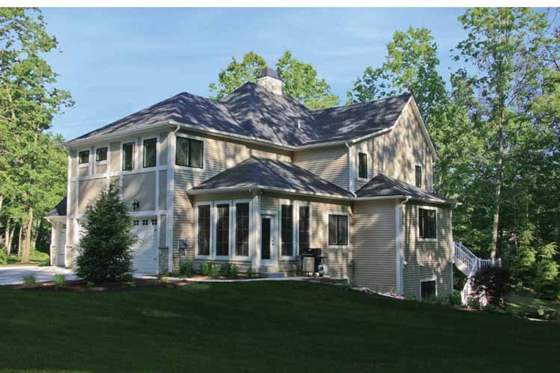 Dream House Plan - Exterior - Rear Elevation 2 for Tudor House Plan #928-234 - 4 bed, 2.5 bath