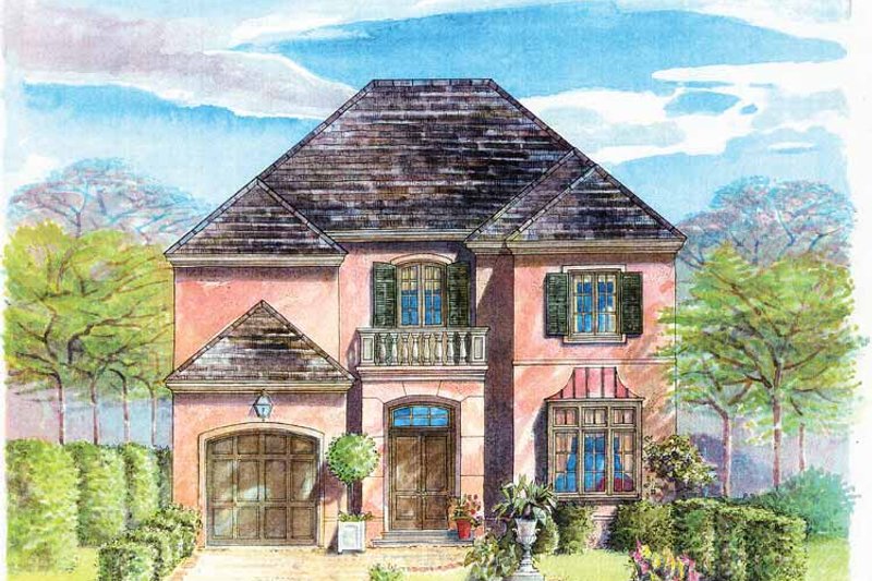 Dream House Plan - Mediterranean Exterior - Front Elevation Plan #301-138