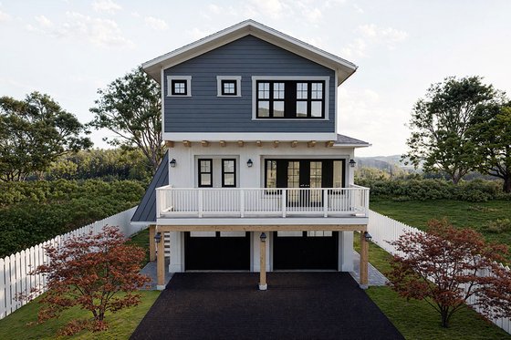 Exterior - Front Elevation 3 for Craftsman House Plan #1101-39 - 3 bed, 2.5 bath