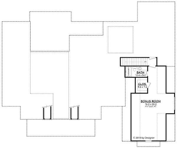 House Design - European Floor Plan - Upper Floor Plan #430-192