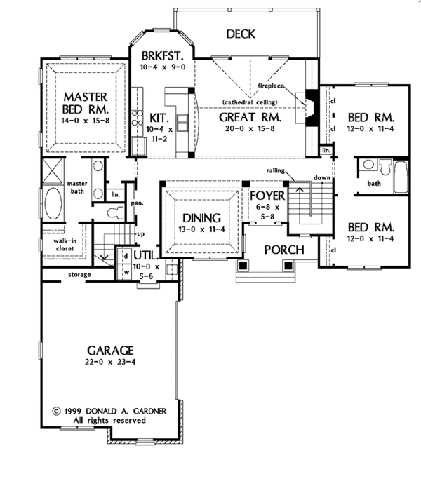 House Plan Design - Craftsman Floor Plan - Main Floor Plan #929-446