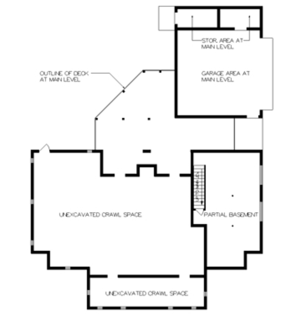 Dream House Plan - Country Floor Plan - Lower Floor Plan #45-468