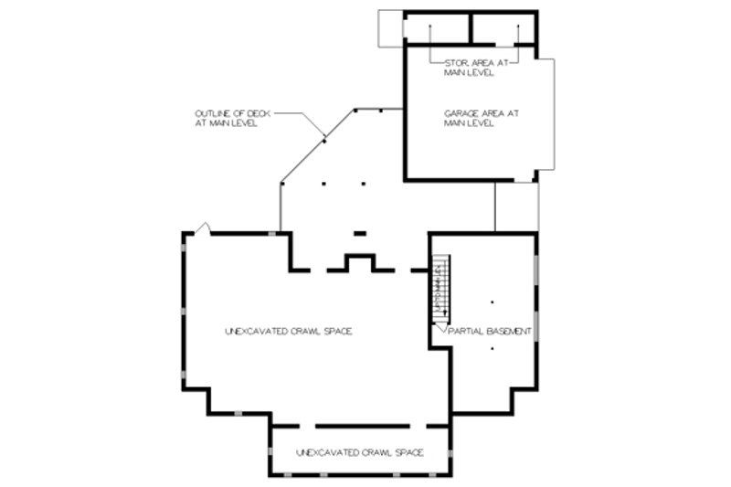 Home Plan - Floor Plan - Lower Floor for Country House Plan #45-468 - 4 bed, 3.5 bath