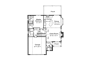 Colonial Style House Plan - 4 Beds 2.5 Baths 1875 Sq/Ft Plan #46-843 