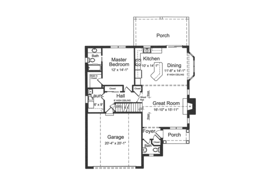 Floor Plan - Other Floor for Colonial House Plan #46-843 - 4 bed, 2.5 bath