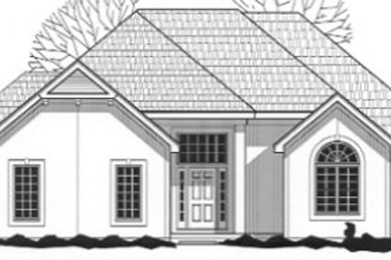 Exterior - Front Elevation for Traditional House Plan #67-793 - 4 bed, 3 bath