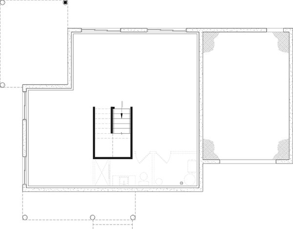 Home Plan - Floor Plan - Lower Floor for Country House Plan #23-253 - 3 bed, 2.5 bath