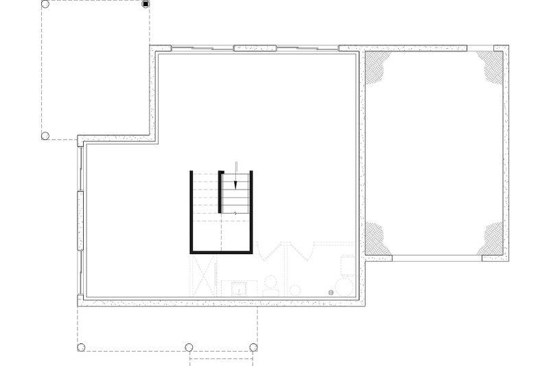 Home Plan - Floor Plan - Lower Floor for Country House Plan #23-253 - 3 bed, 2.5 bath