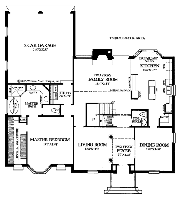 Home Plan - Classical Floor Plan - Main Floor Plan #137-325