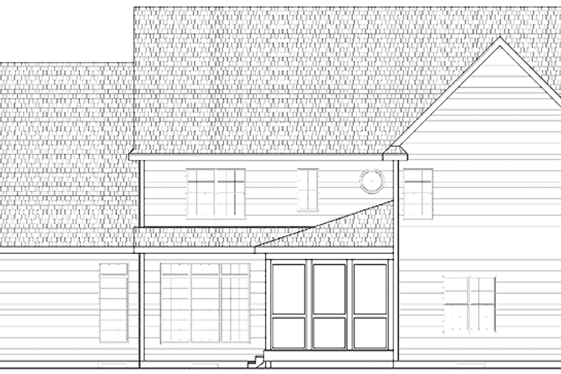 Home Plan - Exterior - Rear Elevation for Colonial House Plan #328-435 - 5 bed, 4 bath