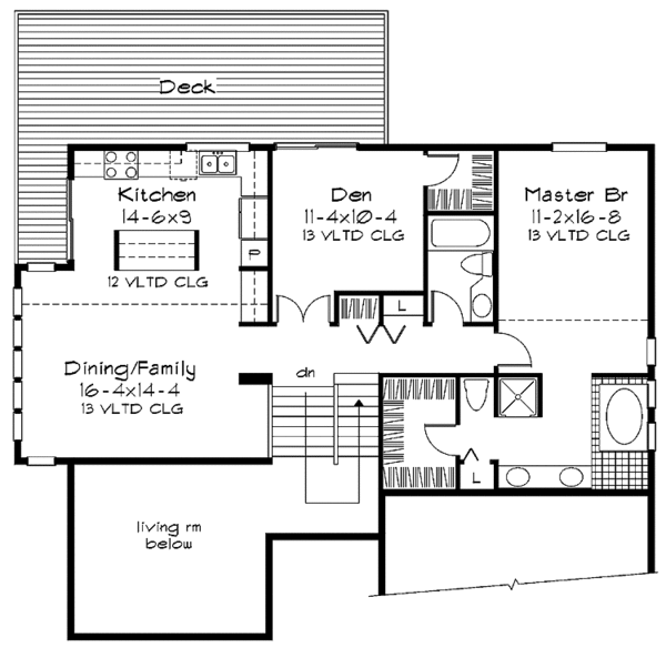 Home Plan - Country Floor Plan - Upper Floor Plan #320-732