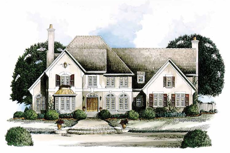 Dream House Plan - European Exterior - Front Elevation Plan #429-134