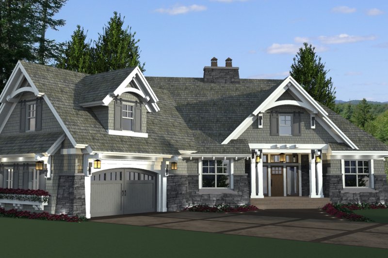 Home Plan - Craftsman Exterior - Front Elevation Plan #51-573